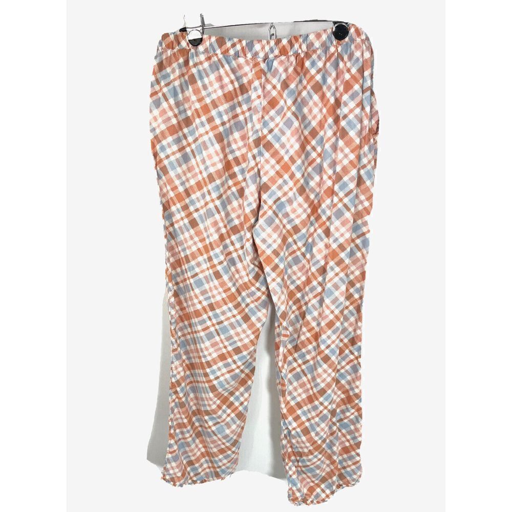 Soft Surroundings Flannel Plaid Pajamas 2 piece PJ Set Plaid Medium Top Pants - Picture 9 of 14